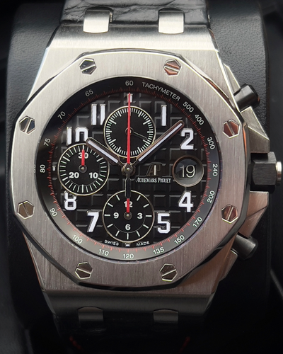 2017 Audemars Piguet Royal Oak Offshore "Vampire" 42MM Black Dial Leather Strap (26470ST.OO.A101CR.01)