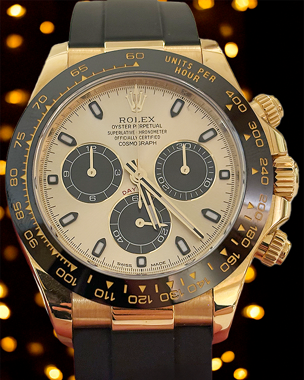 2019 Rolex Cosmograph Daytona 40MM Champagne Dial Oysterflex Strap (116518LN)
