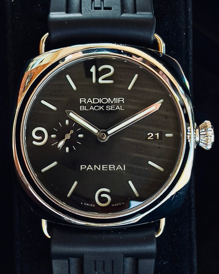 2022 Panerai Radiomir Black Seal 3 Days 45MM Black Dial Rubber Strap (PAM00388)