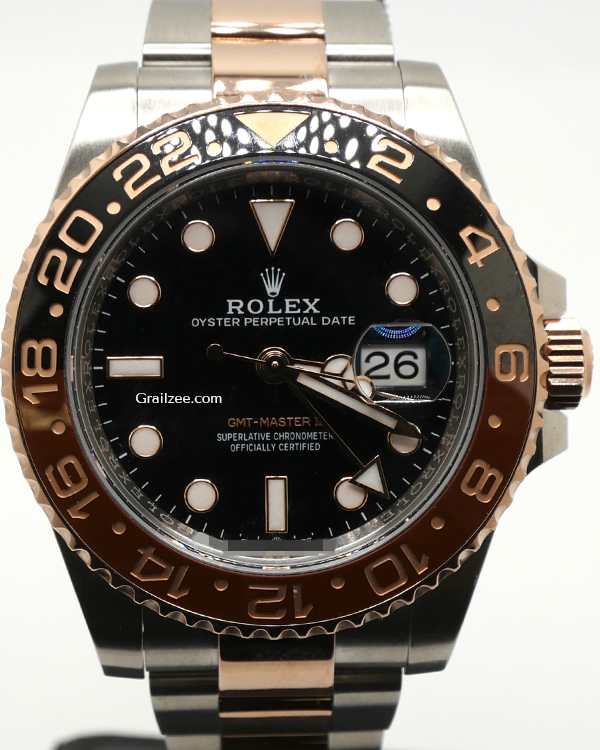 2023 Rolex GMT-Master II "Root Beer" 40MM Black Dial Two-Tone Bracelet (126711CHNR)