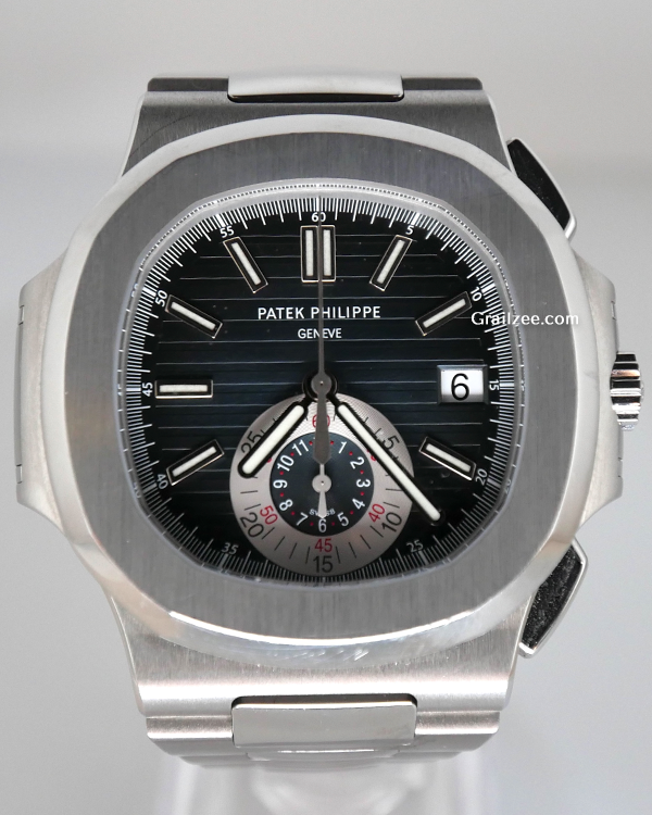 2012 Patek Philippe Nautilus 40.5x44MM Blue Dial Steel Bracelet (5980/1A-001)