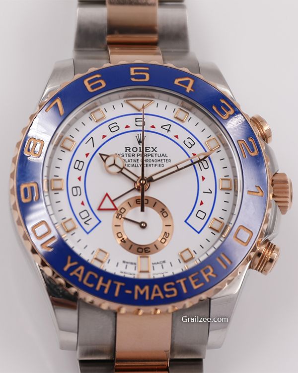 2020 Rolex Yacht-Master II 44MM White Dial Two-Tone Oyster Bracelet (116681)