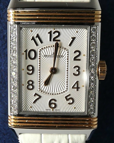 2015 Jaeger-LeCoultre Reverso Lady Ultra Thin 40x24MM Silver Dial Leather Strap Aftermarket (Q3224420)