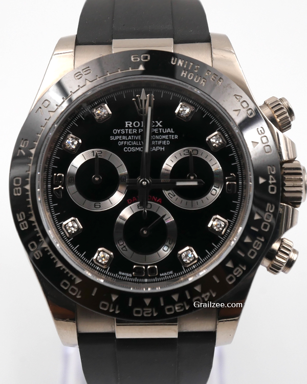 Rolex Cosmograph Daytona 40MM Black Dial Oysterflex Strap (116519LN)