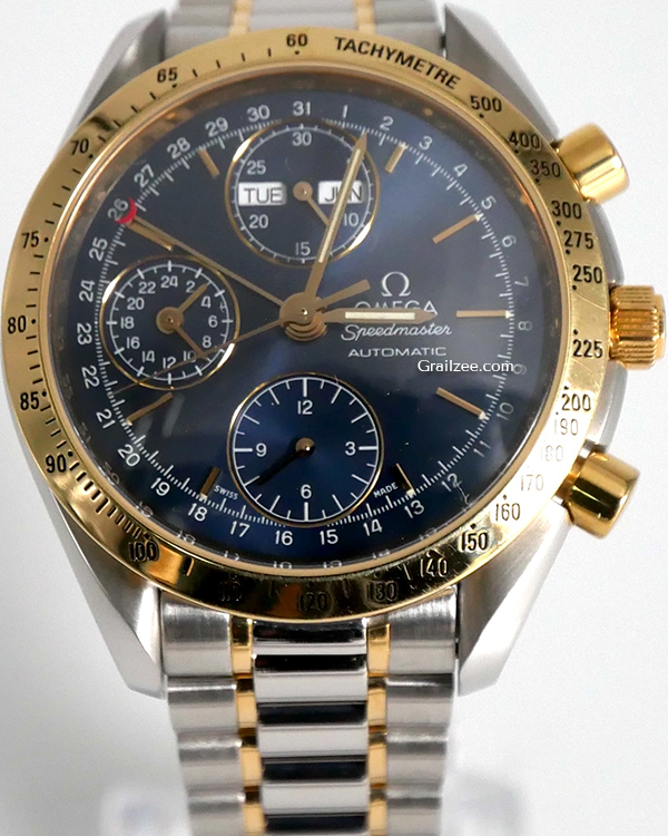 2000 Omega Speedmaster 39MM Blue Dial Two-Tone Bracelet (3321.8000)