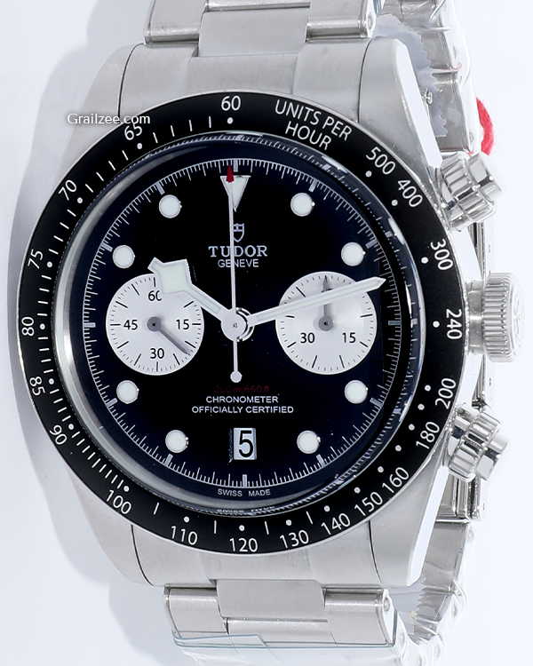 2022 Tudor Black Bay Chrono 41MM Black Dial Steel Bracelet (79360N)