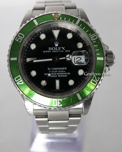 2005 Rolex Submariner Date "Kermit" 40MM Steel Black Dial (16610LV)