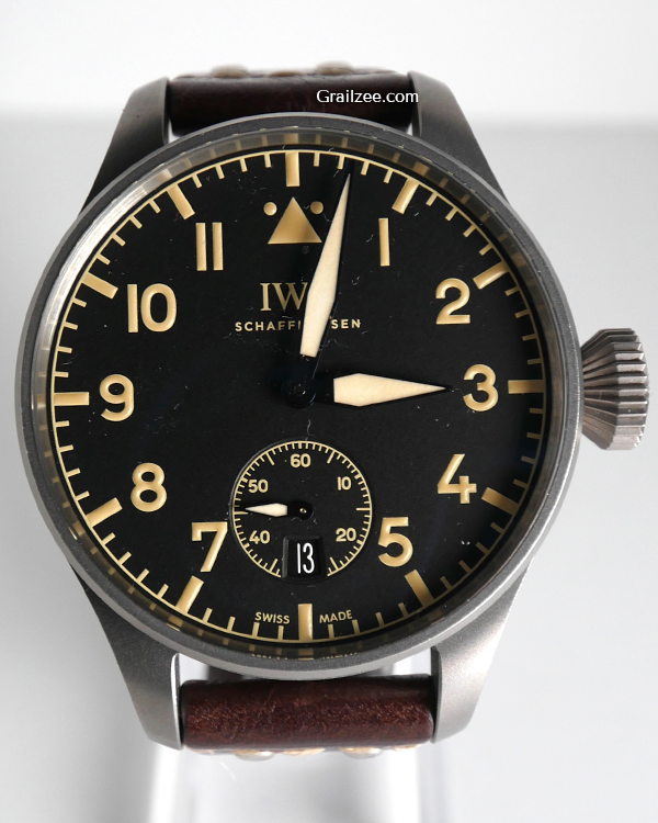 IWC Schaffhausen Pilot Heritage Limited Edition 48MM Black Dial Leather Strap (IW510301)