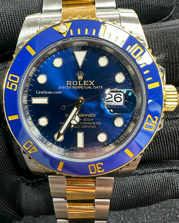 Rolex Submariner Date "Bluesy" 40MM Blue Dial Two-Tone Bracelet (16613)