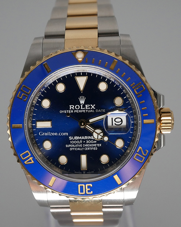 2021 Rolex Submariner Date "Bluesy" 41MM Blue Dial Two-Tone Bracelet (126613LB)