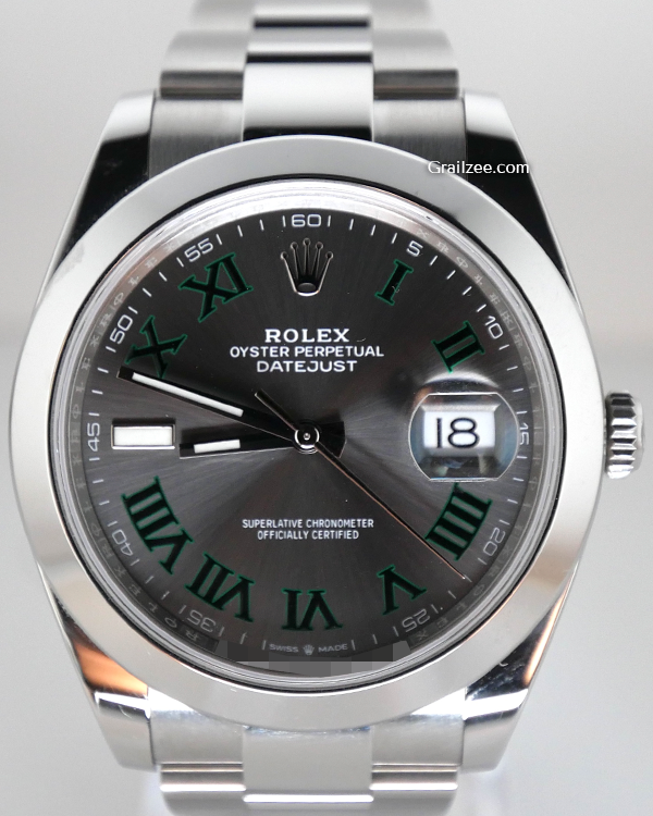 2023 Rolex Datejust "Wimbledon" 41MM Slate Dial Oyster Bracelet (126300)