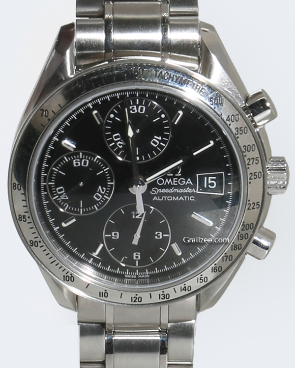 Omega Speedmaster Date 39MM Black Dial Steel Bracelet (3513.5)