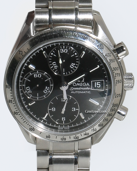 Omega Speedmaster Date 39MM Black Dial Steel Bracelet (3513.50.00)