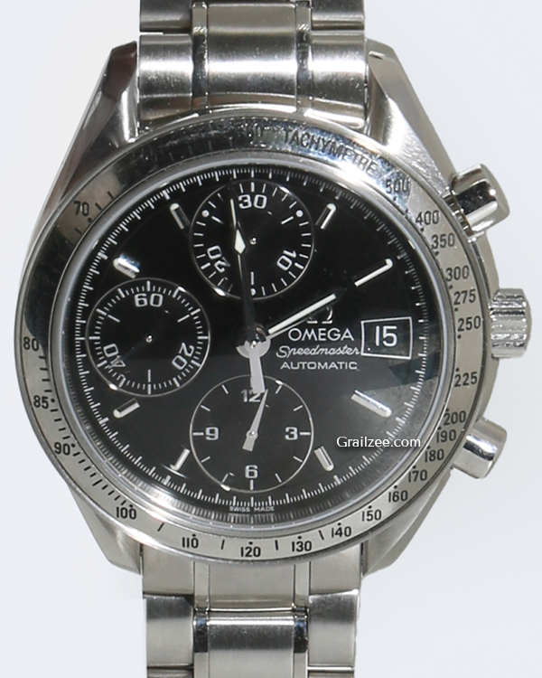 Omega Speedmaster Date 39MM Black Dial Steel Bracelet (3513.50.00)