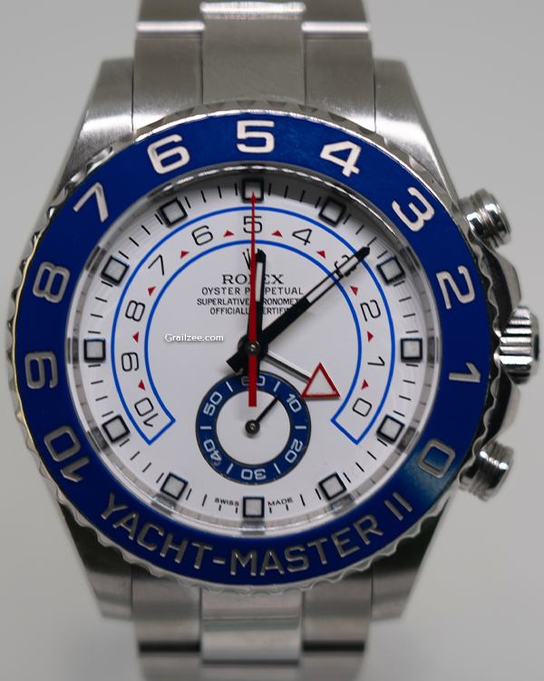 2013 Rolex Yacht-Master II 44MM White Dial Steel Bracelet (116680)