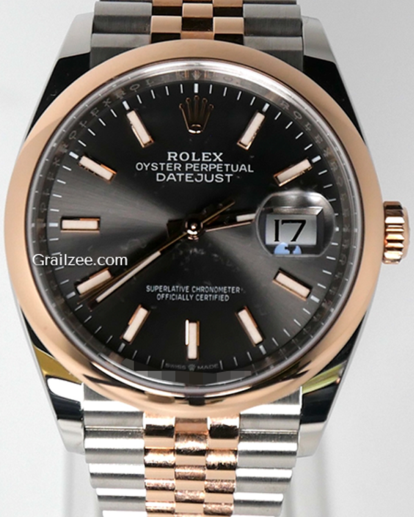 2019 Rolex Datejust 36MM Slate Dial Two-Tone Jubilee Bracelet (126201)