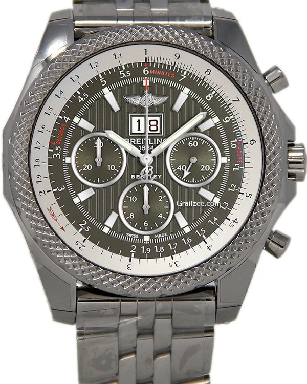 Breitling Bentley 6.75 Speed 49MM Grey Dial Steel Bracelet (A4436412/F568)