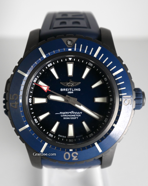 Breitling Superocean 48MM Blue Dial Rubber Strap (V17369)