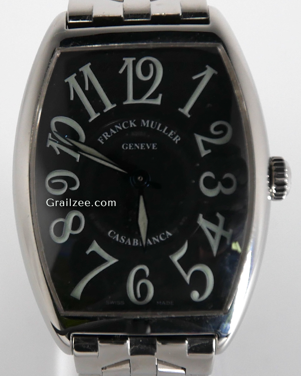 Franck Muller Casablanca 31x43MM Black Dial Steel Bracelet (2852)