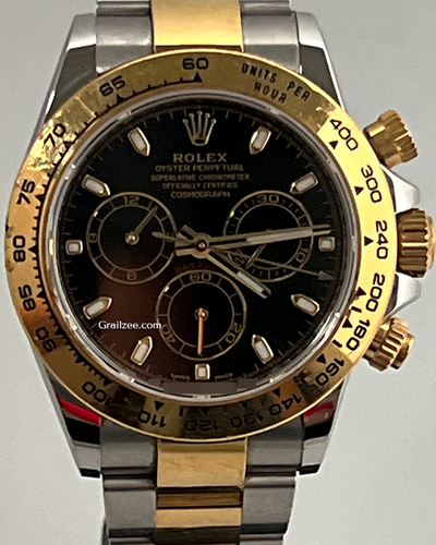 Rolex Cosmograph Daytona 40MM Black Dial Two-Tone Bracelet (116503)