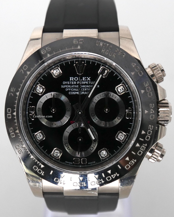 Rolex Cosmograph Daytona 40MM Black Dial Oysterflex Strap (116519LN)