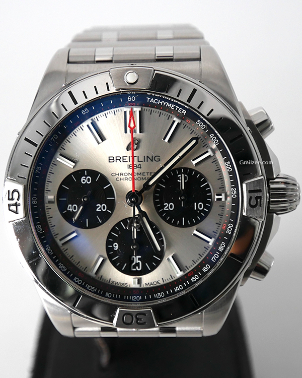 Breitling Chronomat B01 42MM Silver Dial Steel Bracelet (AB0134)