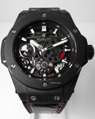 Hublot Big Bang Meca-10 Black Magic 45MM Skeleton Dial Rubber Strap (414.CI.1123.RX)