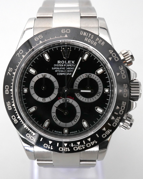 Rolex Cosmograph Daytona 40MM Black Dial Steel Bracelet (116500LN)