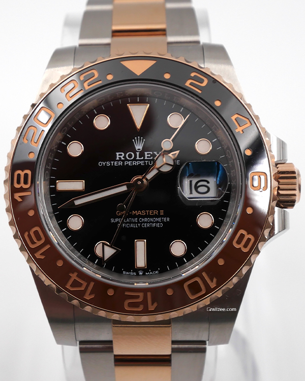 2022 Rolex GMT-Master II "Root Beer" 40MM Black Dial Two-Tone Bracelet (126711CHNR)