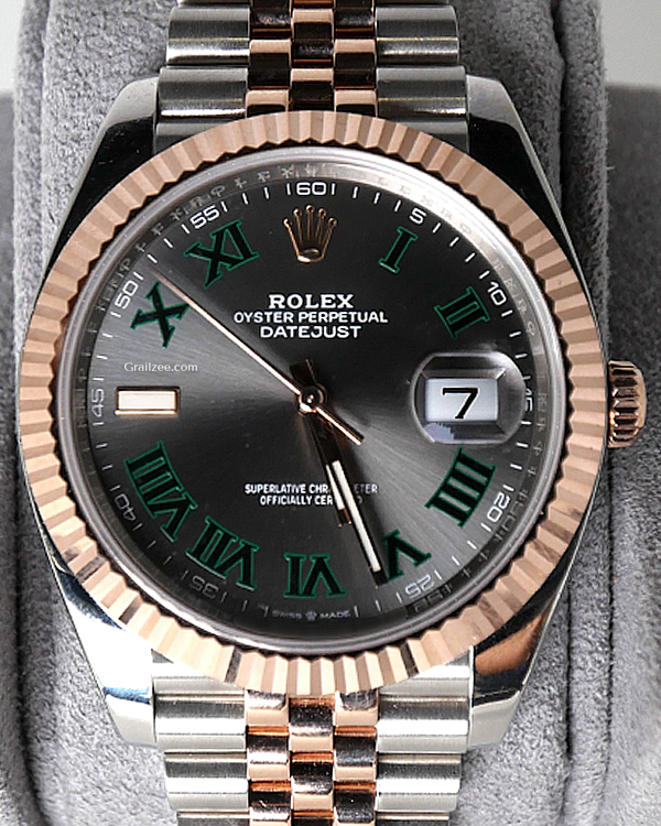 2023 Rolex Datejust "Wimbledon" 41MM Slate Dial Two-Tone Jubilee Bracelet (126331)