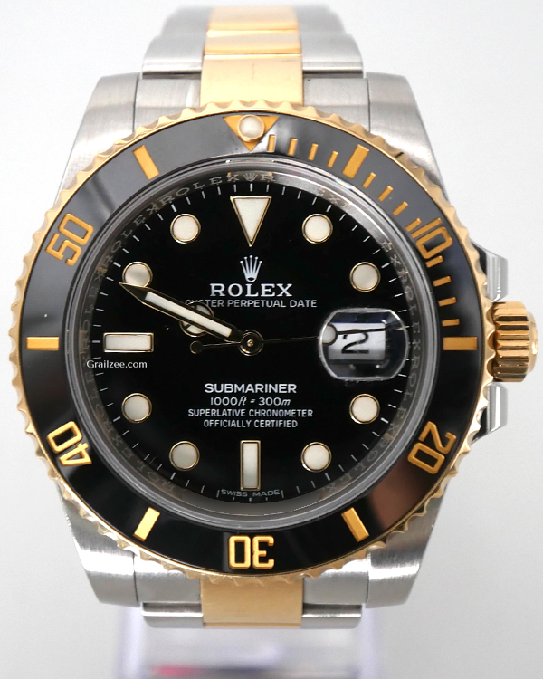 Rolex Submariner Date 40MM Black Dial Two-Tone Oyster Bracelet (116613LN)