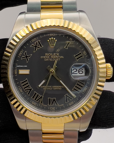 Rolex Datejust II 41MM Grey Dial Two-Tone Bracelet (116333)