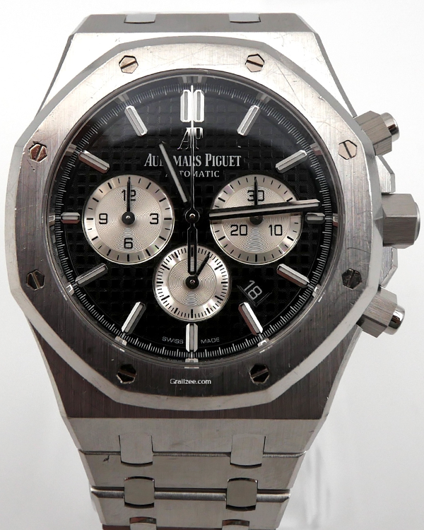 Audemars Piguet Royal Oak Chronograph 41MM Black Dial Steel Bracelet (26331ST)