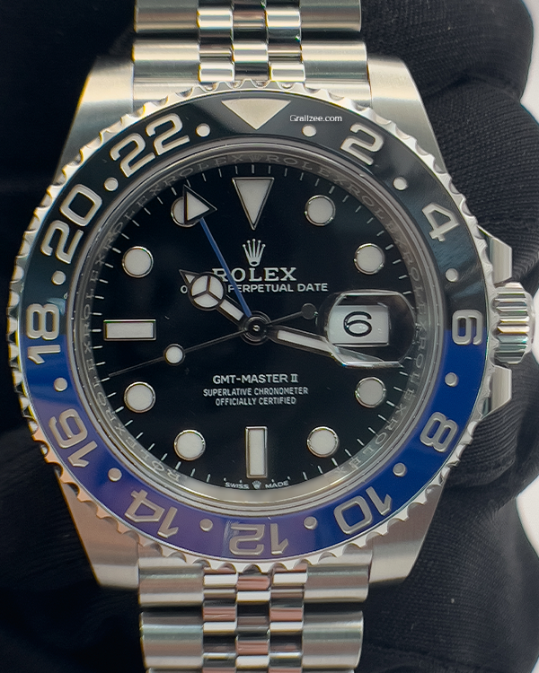 2023 Rolex GMT-Master II "Batgirl" 40MM Black Dial Oystersteel Jubilee Bracelet (126710BLNR)