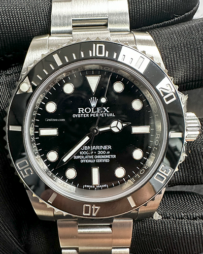 Rolex Submariner No-Date 40MM Black Dial Steel Bracelet (114060)