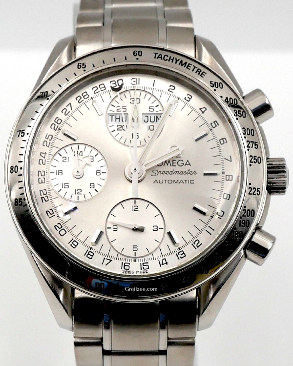 Omega Speedmaster Day-Date 39MM Silver Dial Steel Bracelet (3523.30.00)