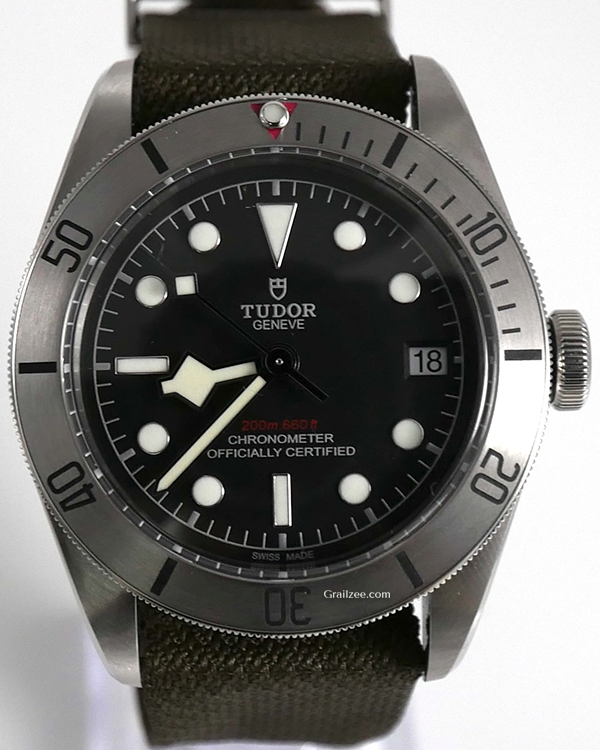 Tudor Black Bay Steel 41MM Black Dial Textile Strap (79730)