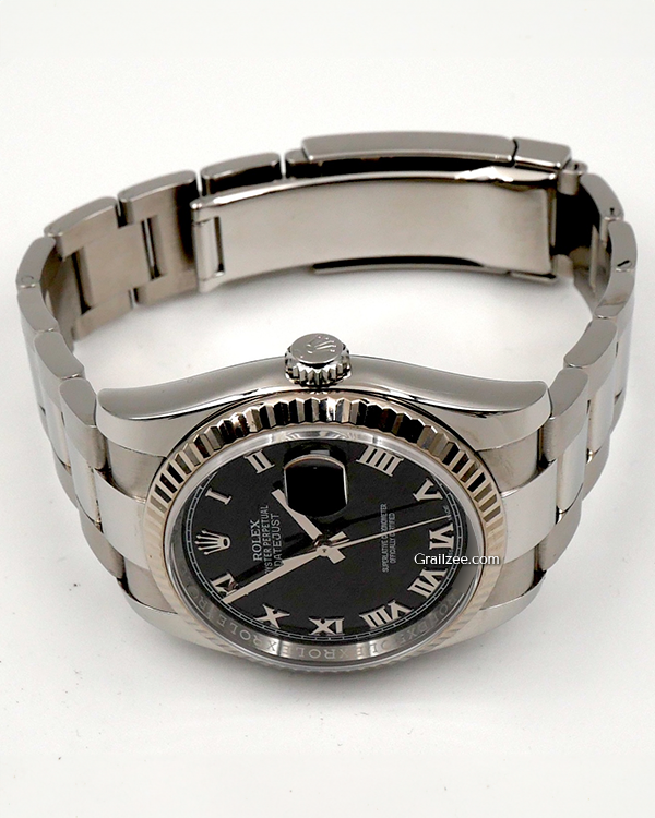 Rolex Datejust 36MM Black Dial Oyster Bracelet (116234) – Grailzee