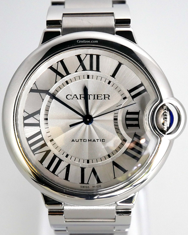 Cartier Ballon Bleu 36MM Silver Dial Steel Bracelet (WSBB0048)