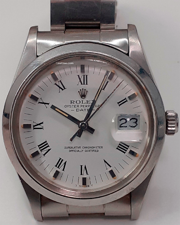 Rolex Oyster Perpetual Date 34MM White Dial Steel Bracelet (15000)