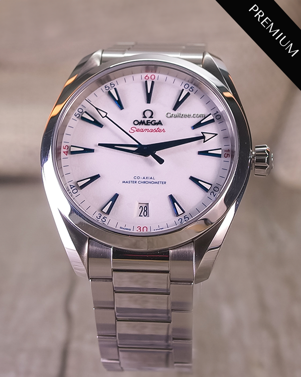 No Reserve - 2023 Omega Seamaster Aqua Terra "Beijing 2022" 41MM White Dial Steel Bracelet(522.10.41.21.04.001)