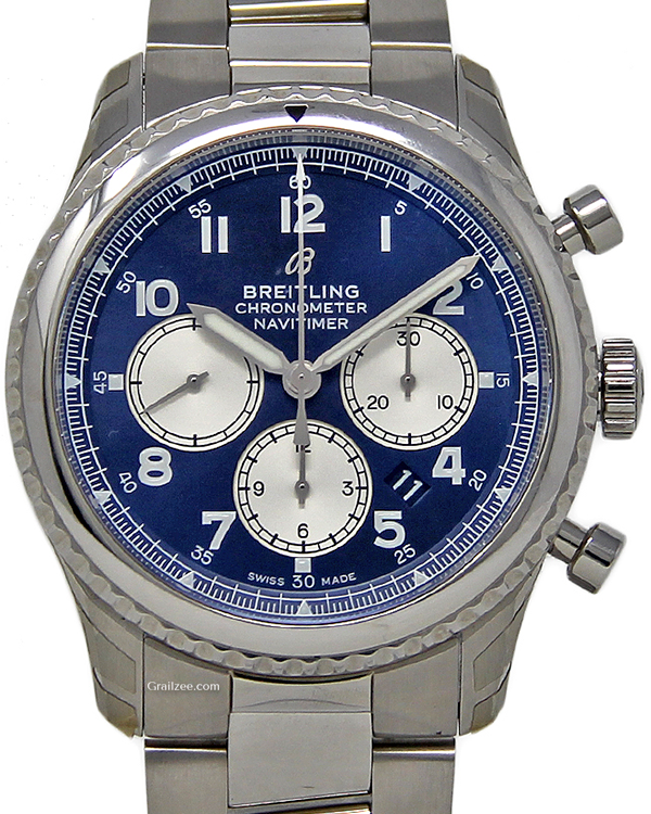 Breitling Navitimer 08 43MM Blue Dial Steel Bracelet (AB0117131C1A1)