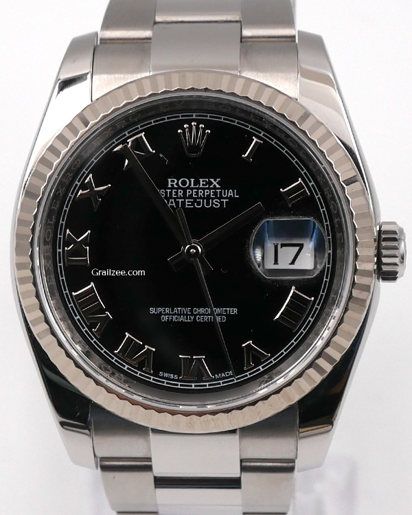 Rolex Datejust 36MM Black Dial Oyster Bracelet (116234)