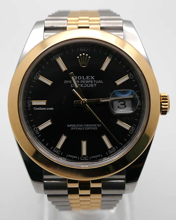 2018 Rolex Datejust 41MM Black Dial Two-Tone Jubilee Bracelet (126303)