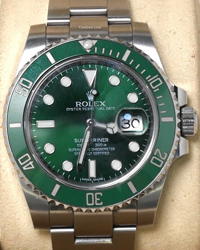 Rolex Submariner Date "Hulk" 40MM Green Dial Oystersteel Bracelet (116610LV)