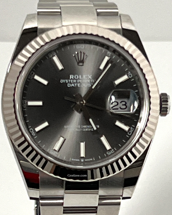 2022 Rolex Datejust 41MM Slate Dial Oystersteel Bracelet (126334)