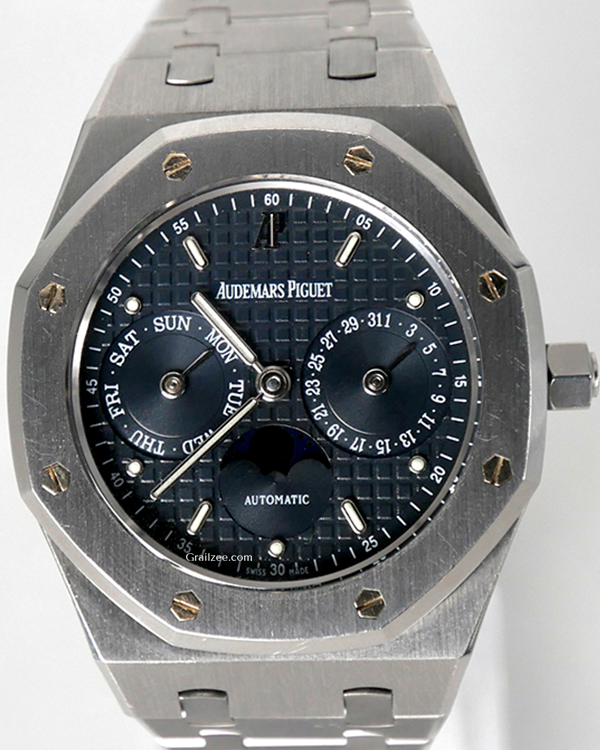 Audemars Piguet Royal Oak Day Date Moonphase 36MM Blue Dial Steel Bracelet (25594ST.OO.0789ST.03)