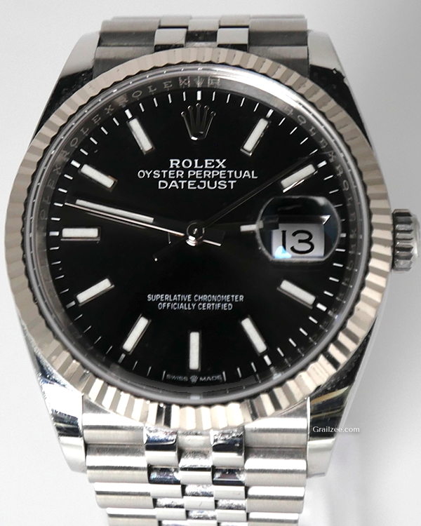 Rolex Datejust 36MM Black Dial Jubilee Bracelet (126234)