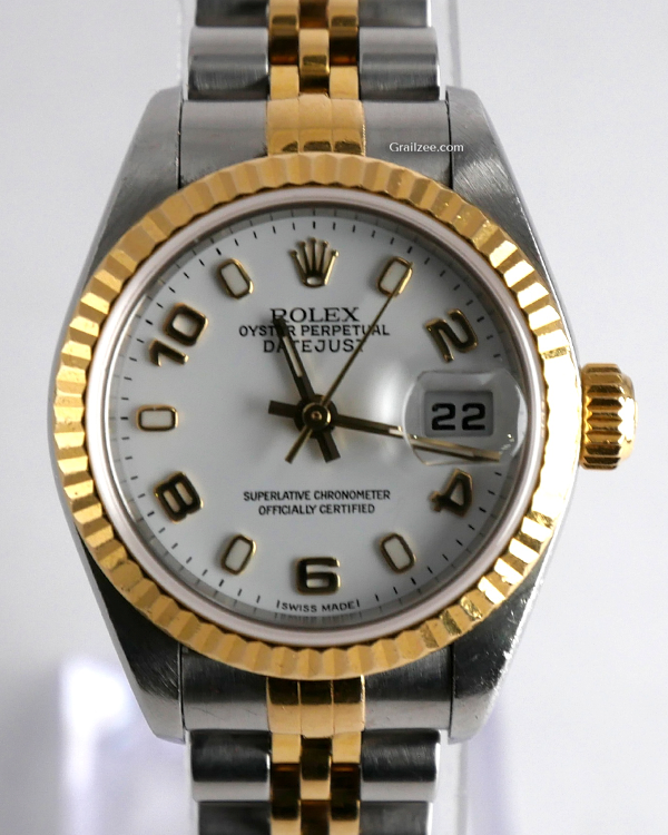 Rolex Lady-Datejust 26MM White Dial Two-Tone Jubilee Bracelet (79173)