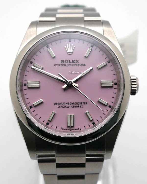 2023 Rolex Oyster Perpetual 36MM Candy Pink Dial Oyster Bracelet (126000)